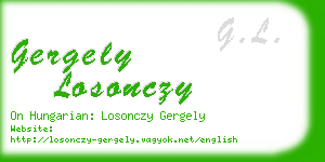 gergely losonczy business card